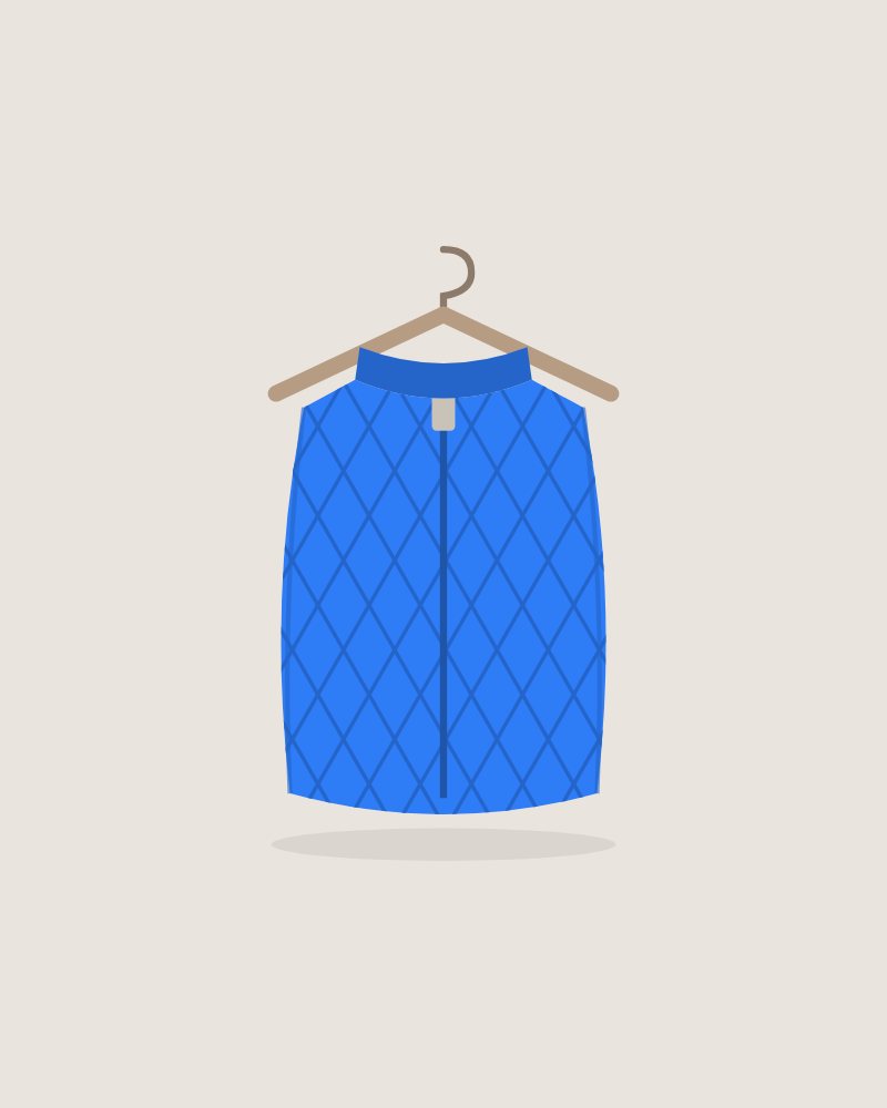 Trail Vest in Cobalt
